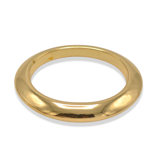 2.8" Oversized Bold High-Polish Dome Bangle Bracelet – Chunky Gold Tone Statement Oval Cuff – Modern Minimalist Jewelry#GFB1723-1 (S3 2025)