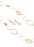 TRITONE  LINK LONG NECKLACE AND EARRINGS SET #S10196_TRITONE (CD3)