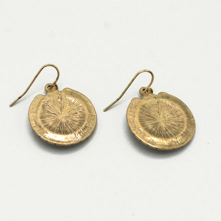 Gold Tribal Fashion Eye Round Color Beads & Enamel Drop earrings #SE25049 (NA17)