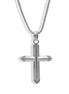 Classic Silver Cross Pendant Necklace (24-inch)#HNN91066RD(OE18)