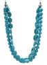Turquoise Big Beads Layer Necklaces  #HNN77888_TURQ (KA7/JC1)