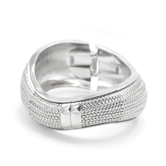 RHODIUM HINGED BRACELET#HB8218_ROD (IA12-13)