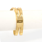 GOLD HINGED BRACELET#HB1171PLUS_GOLD (IA19-20/R-Rack I)