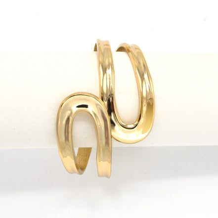 GOLD HINGED BRACELET#HB1171PLUS_GOLD (IA19-20/R-Rack I)