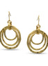 GOLD GEOMETRIC CIRCLE EARRINGS  #SE15407_GOLD (RG3)