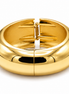 Women's Plus Size Gold-Tone Chunky Dome Hinge Bangle Bracelet | Wide Tapered Statement Cuff Bracelet | Fashion Costume Jewelry#HB4929PLUS-G (PG5)