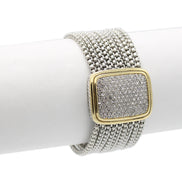 Artisan Multi-Strand Pavé Crystal Statement Bracelet# 12504BRTT(FC16)