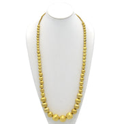 GOLD SHINY BALL LIGHT WEIGHT NECKLACE#N8747175_SHINE_GLD(ND18)