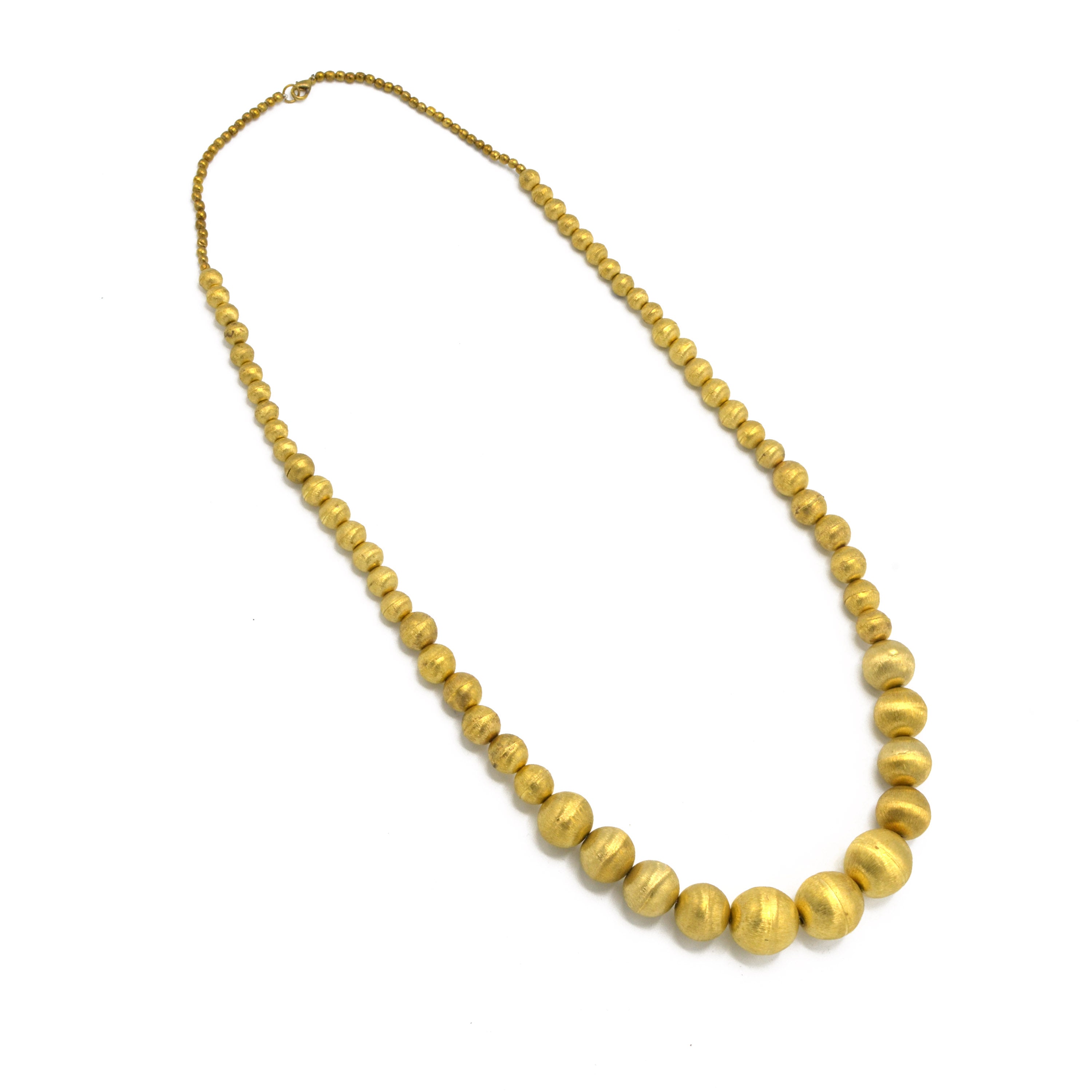 GOLD SHINY BALL LIGHT WEIGHT NECKLACE#N8747175_SHINE_GLD(ND18)