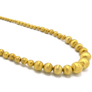 GOLD SHINY BALL LIGHT WEIGHT NECKLACE#N8747175_SHINE_GLD(ND18)