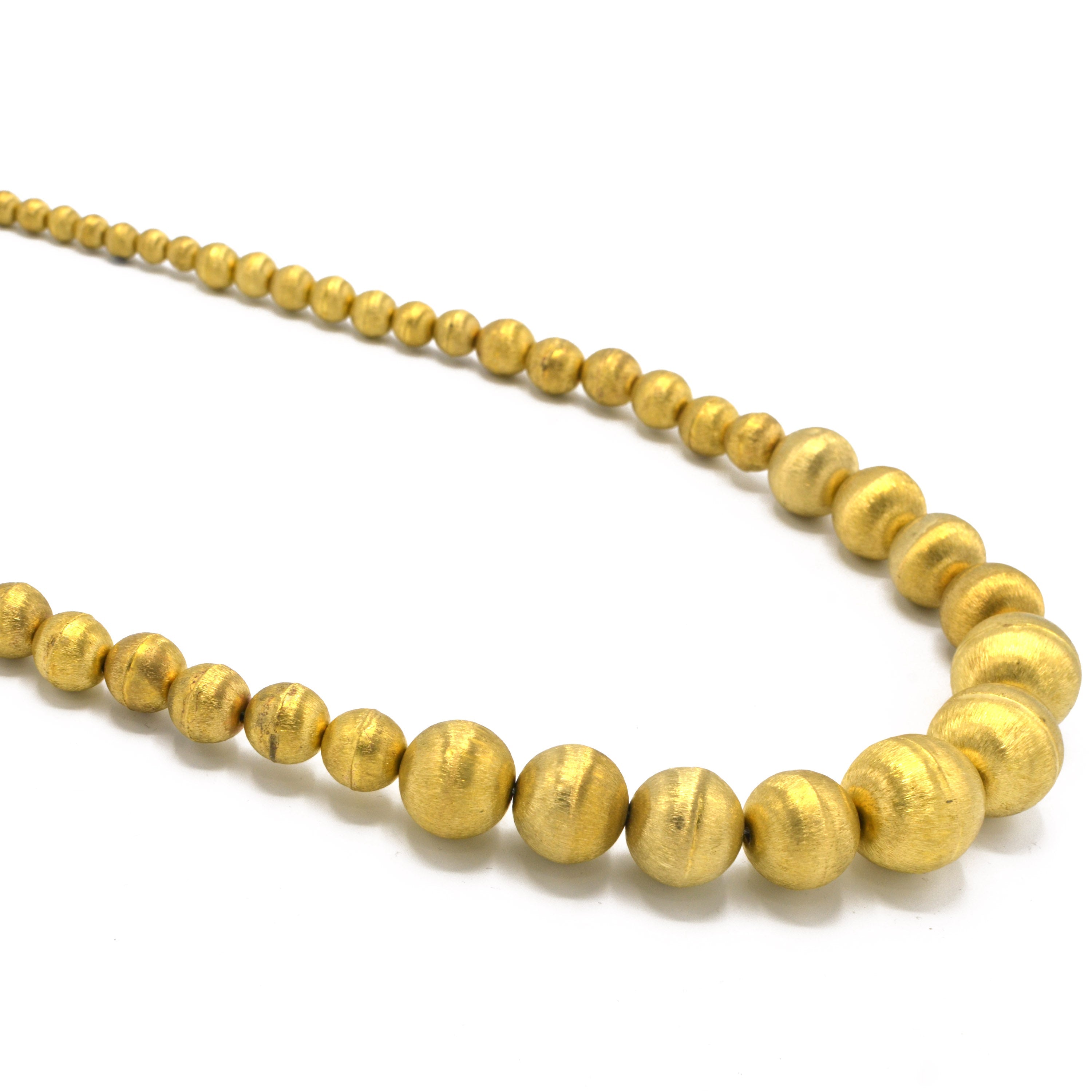 GOLD SHINY BALL LIGHT WEIGHT NECKLACE#N8747175_SHINE_GLD(ND18)