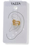 Gold Star & Sparkling Cuff Ear Clip – 0.5" Inch No Piercing Required Fashion Earring#HNE90621GD(SF12)