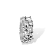 Tazza silver & Rhinestone Cuff Ear Clip – 0.5