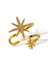 Gold Sparkling Starburst Ear Cuff 0.5"#HNE90625GD(NA6)