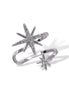 Sparkling Starburst Ear Cuff 0.5"#HNE90625SL(NA6)