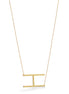 GOLD LETTER H INITIAL CHARM NECKLACE  # HNN90629G Gold (OE4)