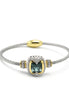 TWO TONE MONTANA CRYSTAL CLASSIC CABLE BRACELET# # 42269BR-TT-MON(FE26)
