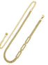 GOLD RECTANGLE RHINESTONE CRYSTAL WAIST CHAIN BELT # HNB90669GD GOLD/CRY