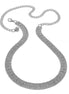 RHODIUM 6 ROWS RHINESTONE CRYSTAL WAIST CHAIN # HNB90670RH