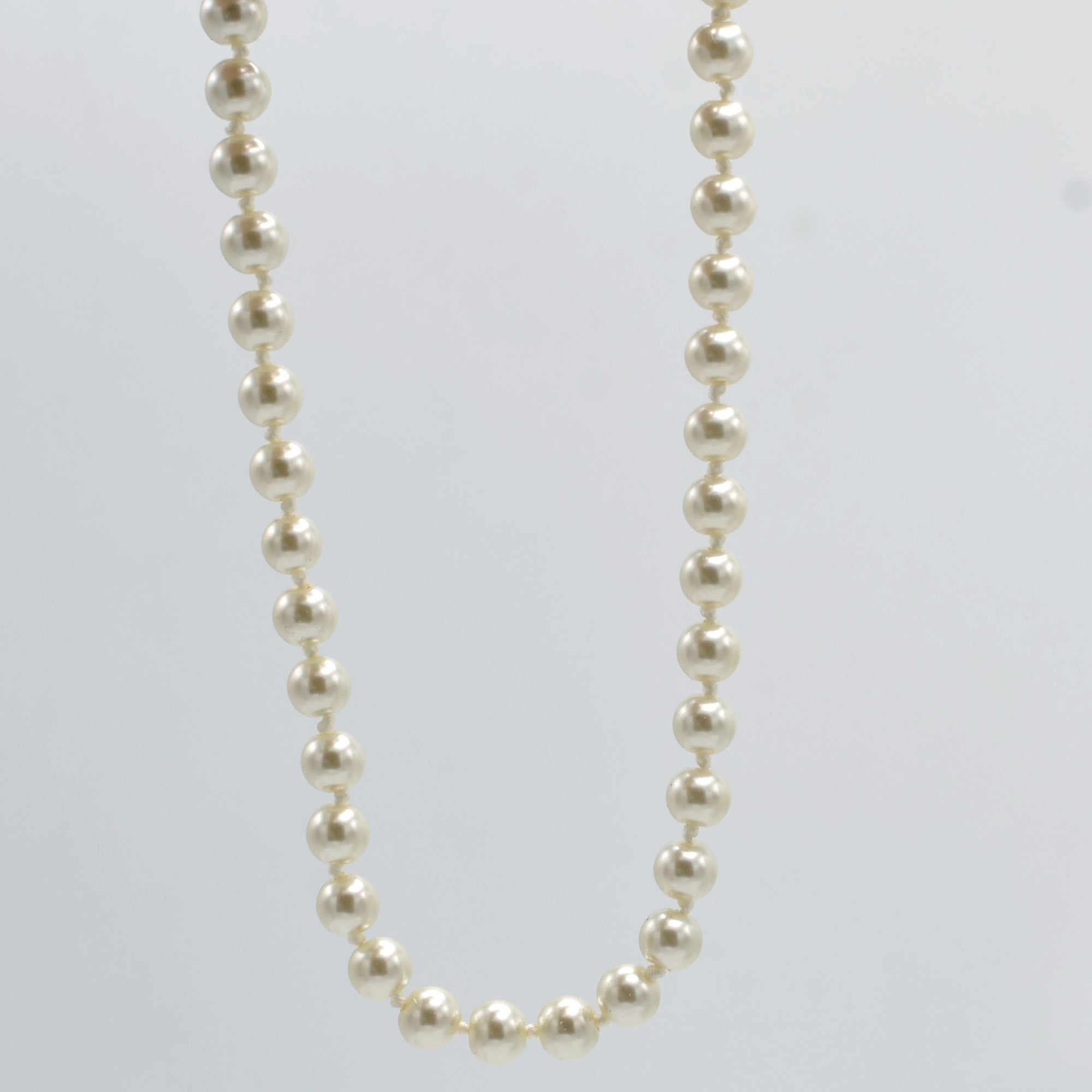 Gold 8Mm Cream Pearl Necklace And Earrings Set# SWY-18014GDCM(KNG4/NC17-18)