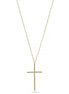 GOLD CRYSTAL CROSS PENDANT CHAIN NECKLACE #PN2181G(NE11)