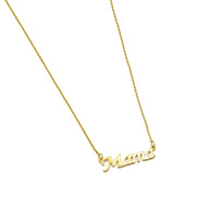 GOLD LETTER MAMA PENEANT SHORT NECKLACE # HNN90656GD(LD9)