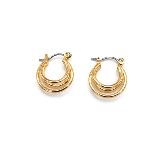 Gold Hoop Earring # HNE90677GD (LC6)