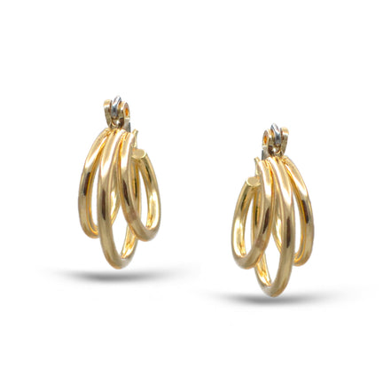 Gold Hoop Earring # HNE90677GD (LC6)