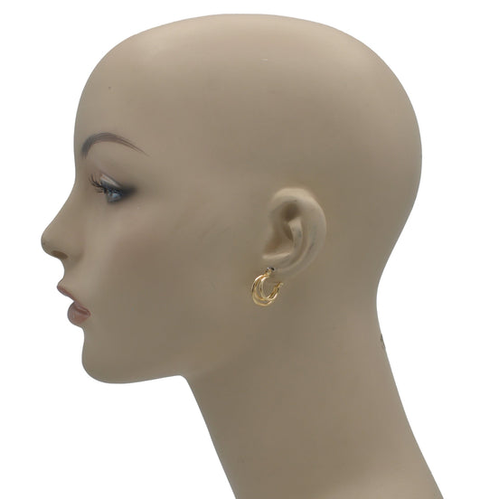 Gold Hoop Earring # HNE90677GD (LC6)
