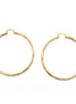 GOLD BIG CIRCLE HOOP EARRING # HNE90685GD(OH17)