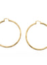 GOLD BIG CIRCLE HOOP EARRING # HNE90685GD(OH18)