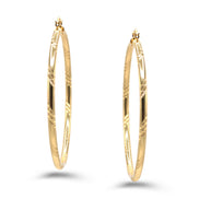 GOLD BIG CIRCLE HOOP EARRING # HNE90685GD(OH17)
