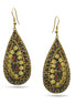 GOLD RED TEAR DROP EARRINGS # FWNK-2109-84-ER