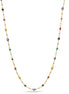 Gold Multi Color Evil Eye Choker Necklace #HNN90721GDMT(LD26)