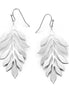 RHODIUM LEAF DROP EARRING #HNE90705RD(GC17)
