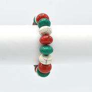 MULTI-COLOR BEADS STRETCH MEMORY WIRE BRACELETS #FWNK-2109-72-BRC