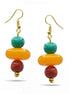 MULTI-COLOR BEAD DROP EARRINGS #FWNK-2201-07-ER