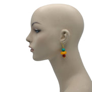 MULTI-COLOR BEAD DROP EARRINGS #FWNK-2201-07-ER