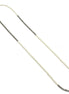 CREAM PEARL AND HEMATITE BEADS 60"INCHES LONG NECKLACE#HNN90733(MF5-6)