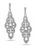 SILVER CRYSTAL CHANDELIER EARRINGS #26432CR-S (LB21)