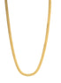 GOLD FLAT SNAKE CHAIN NECKLACE # HNN90674GD(OB21)