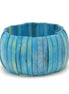 Blue Resin stretch bangle bracelet#FWNK-2206-020