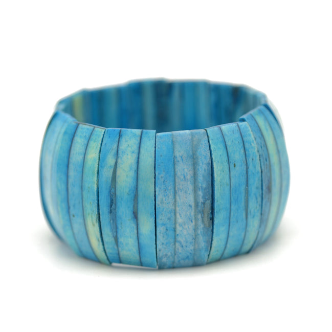 Blue Resin stretch bangle bracelet#FWNK-2206-020