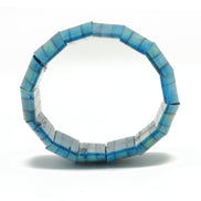 Blue Resin stretch bangle bracelet#FWNK-2206-020
