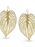 Gold Leaf light weight Dangle earrings #HNE90849GD (SHBD3)
