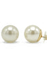 Gold 8mm Cream Pearl Stud Earring #HNE90895-8MMGDCM(ME9)