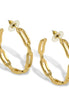 Modern Gold Chain Link Hoop Earrings 1.5"# HNE90839GD(NE8)