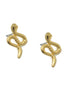 Gold small Snake Stud Earrings#HNE90856GD(SC7)