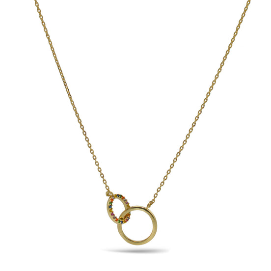Elegant double-circle design symbolizing unity and connection #HNN90861G