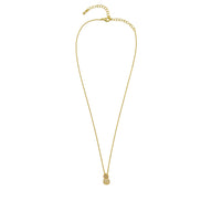 Gold Pinapple Charm Pendant Necklace #HNN90865G(SC13)